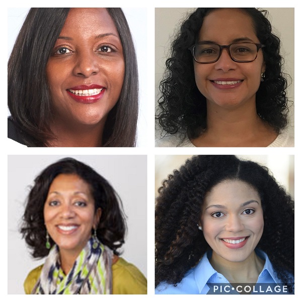 Chalice Rhodes, Ph.D, LPC, NCC, Lisa Lanza, MPH, RD, LDN, CLC, Veronica Carey, PhD, CPRP, and Rachel DeLauder, a Dance/Movement Therapy & Counseling master's candidate